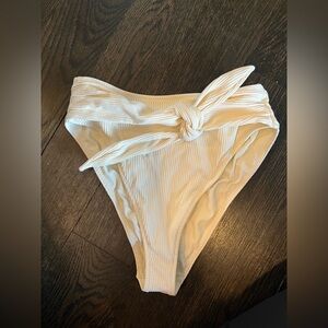 Montce Paula Waist Tie Cream Ribbed